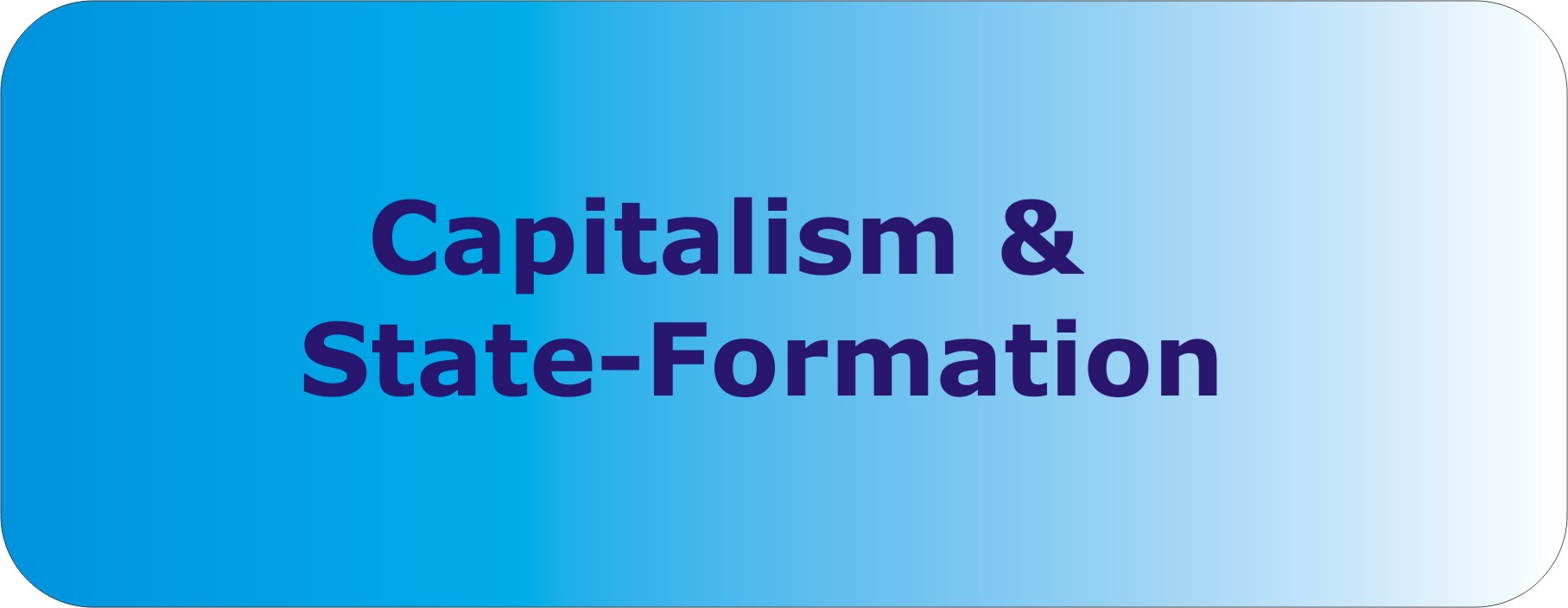 Capitalism and State-Formation