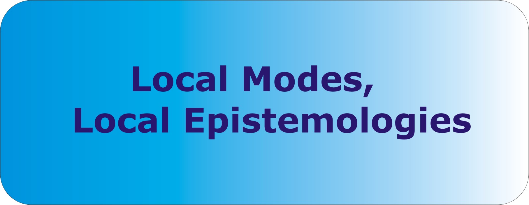 Local Modes, Local Epistemologies