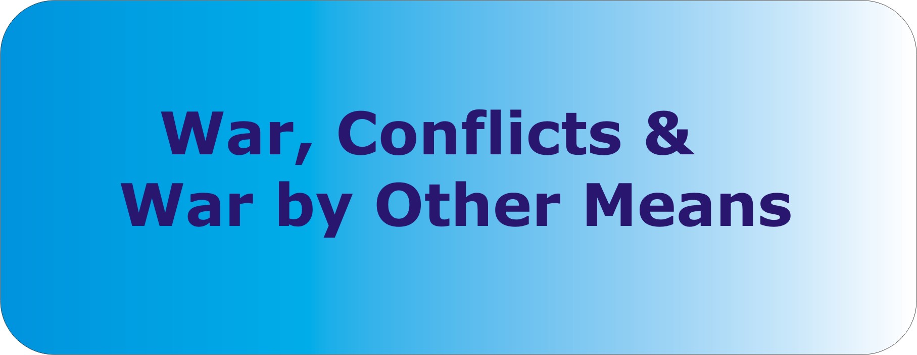 War, Conflicts and War by Other Means