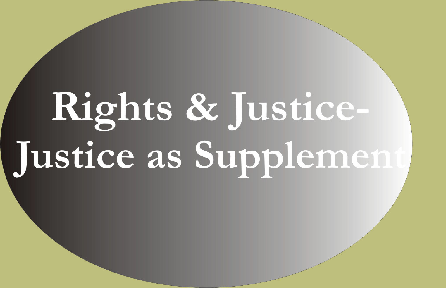 Rights and Justice-Justice as Supplement